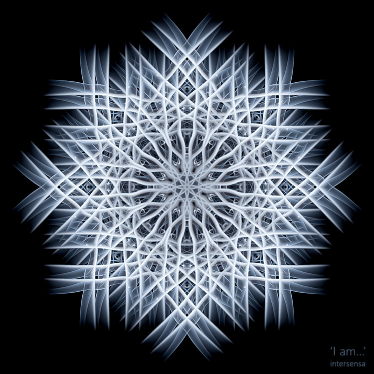 I am, snowflake, artwork, abstract art, smoke photography, fractals, lightcode, art gallery, visuals, intersensa