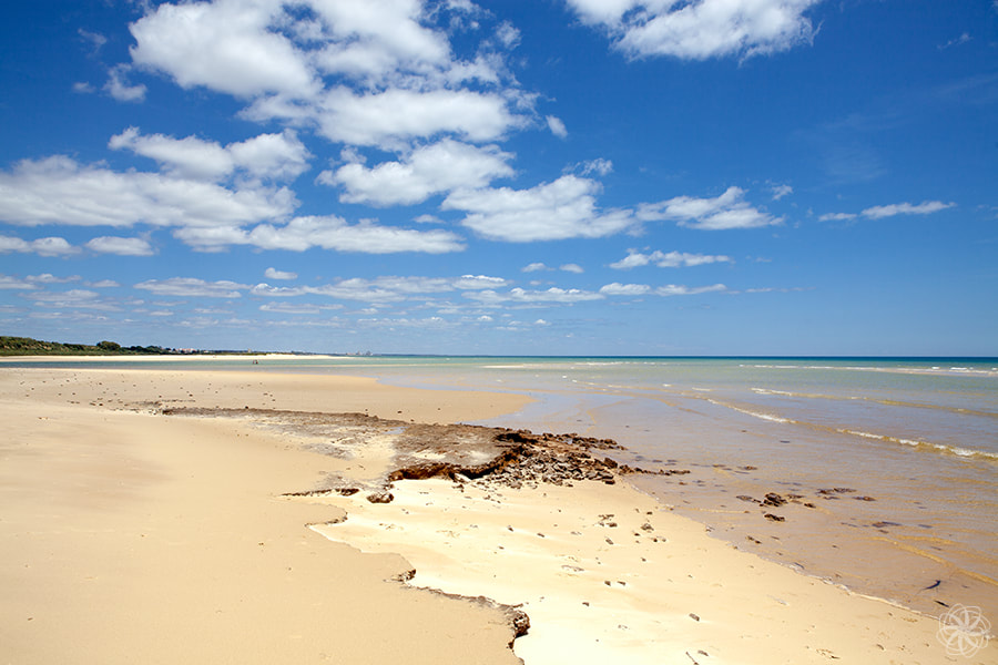 Praia de Cacela Velha, strand, idyllisch strand, azul zee, Algarve, Portugal, vakantie, intersensa